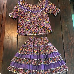 Vibrant Purple Butterfly Dance Costume